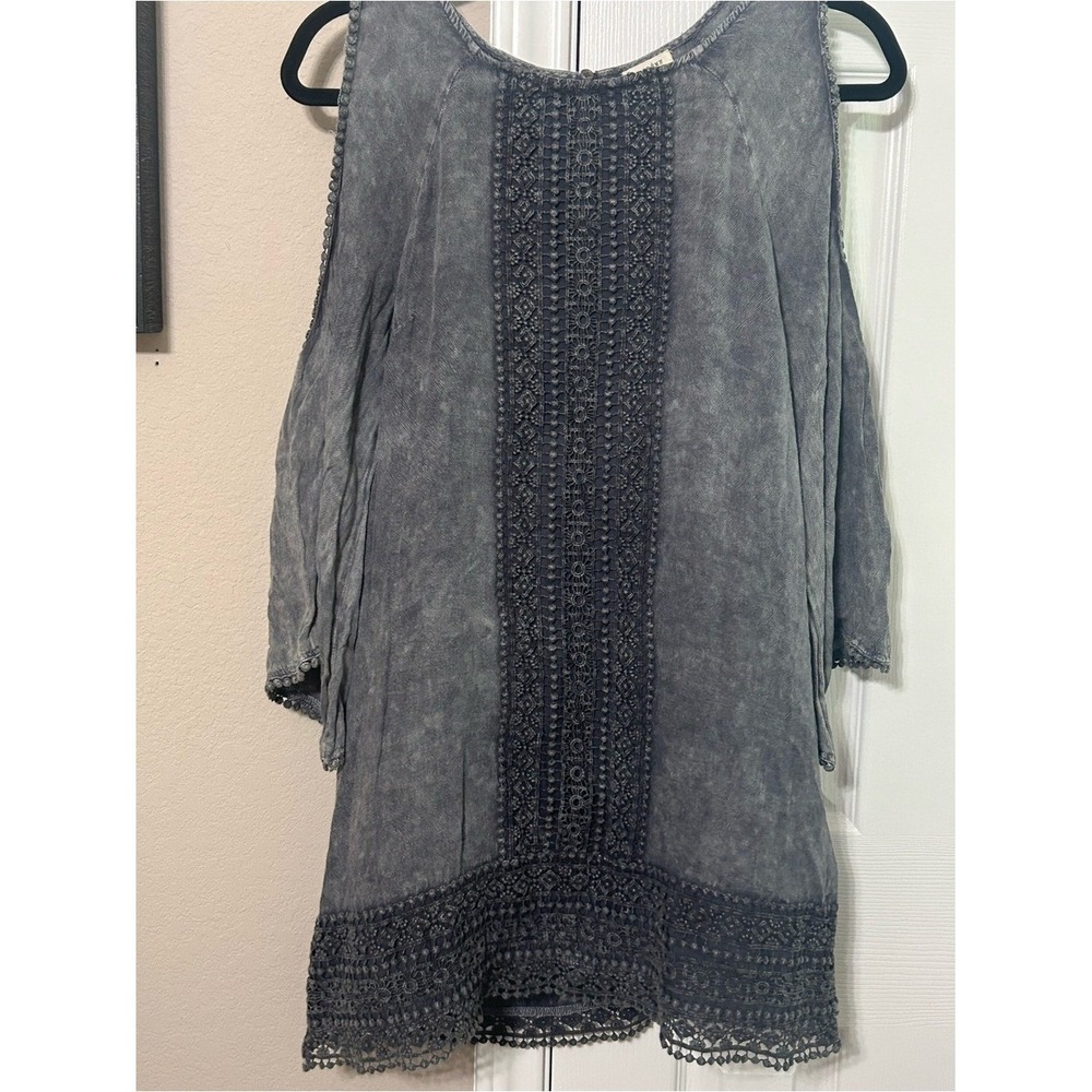 Women's gray, mineral-washed En Crème dress size medium